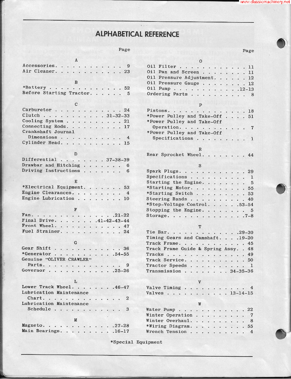 Oliver OC3 OC-3 Crawler Tractor Operator Owner Instruction Manual - IMPROVED - #1 preview img 6