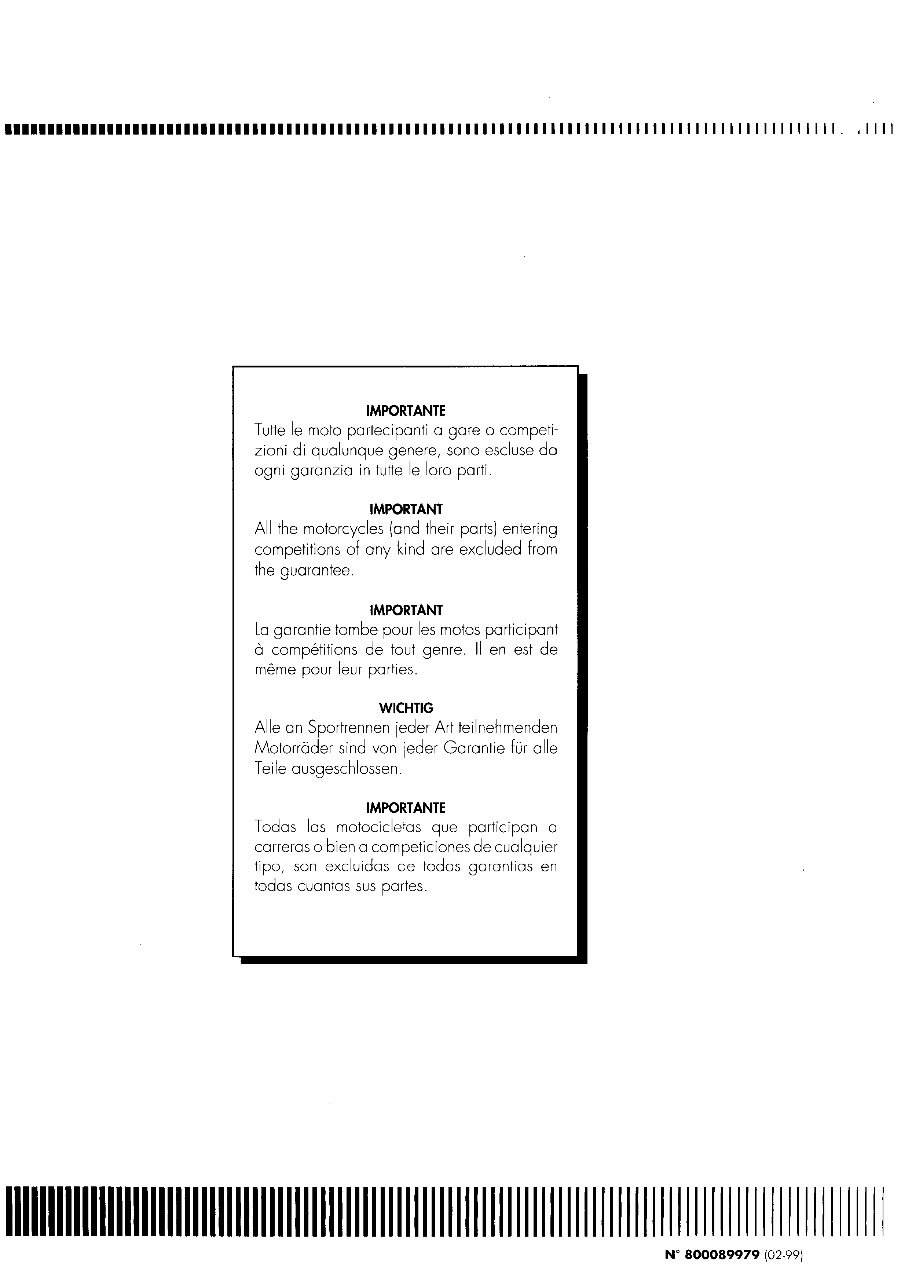 1999 Husqvarna WR360 OEM Service & Repair Manual preview img 2
