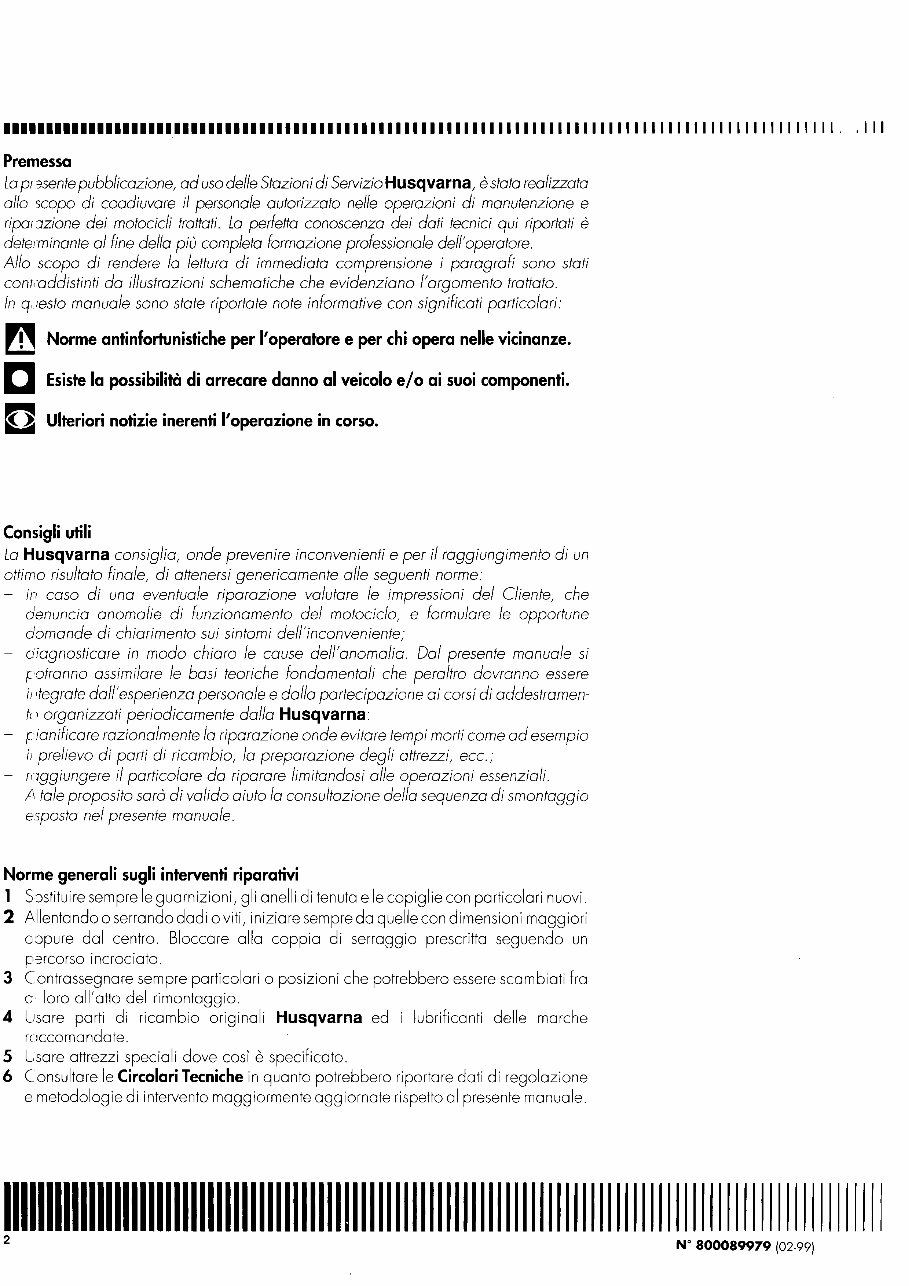 1999 Husqvarna WR360 OEM Service & Repair Manual preview img 4