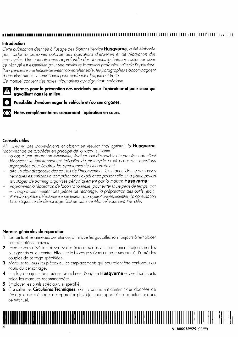 1999 Husqvarna WR360 OEM Service & Repair Manual preview img 6