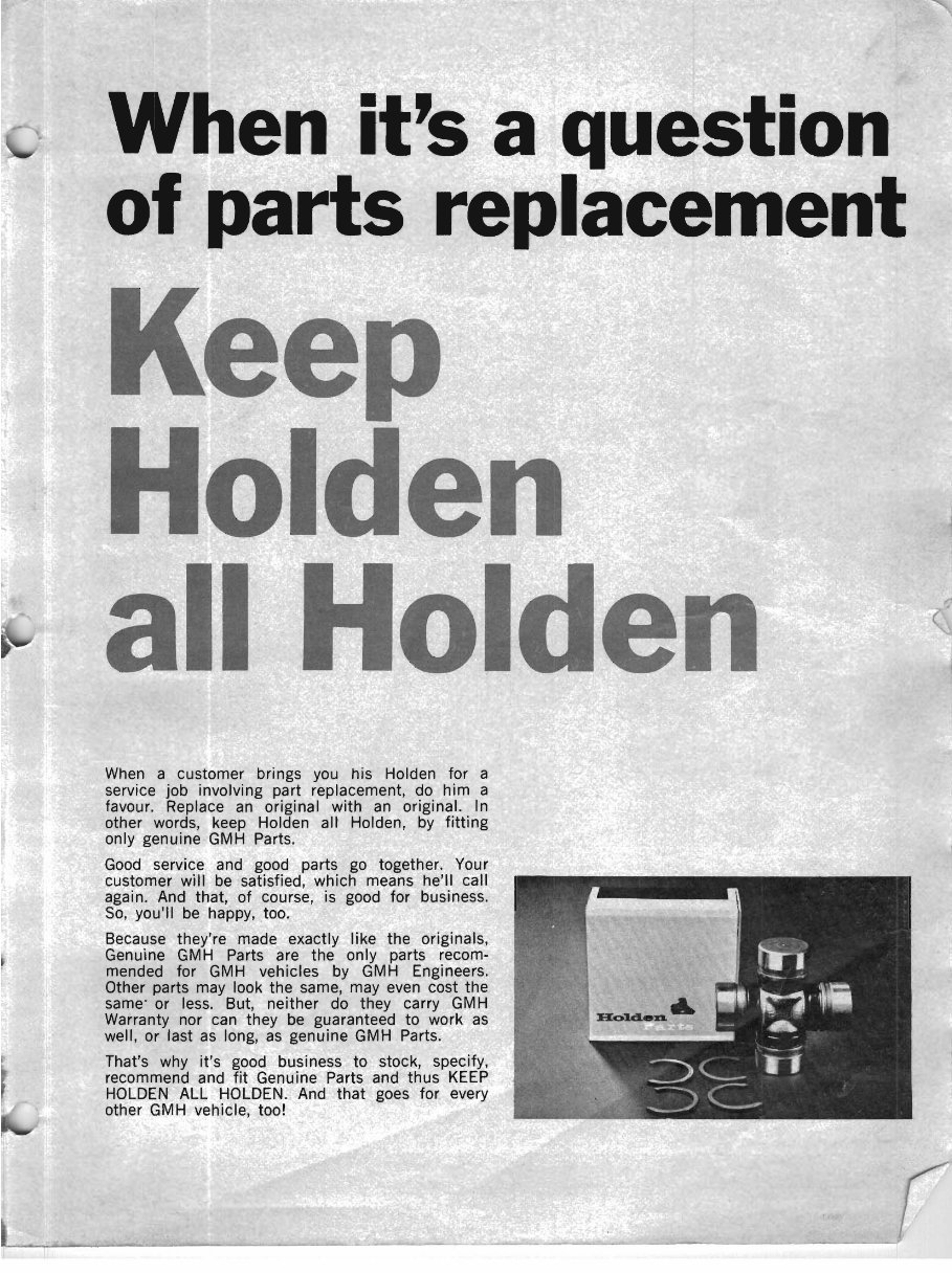 HOLDEN HT Spare Parts BOOK Catalogue MONARO GTS BROUGHAM PRE preview img 3