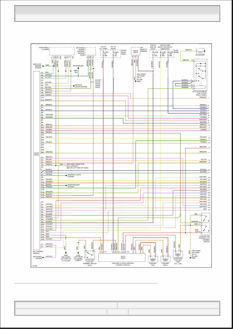 2000 Audi A6 Electrical Wiring Diagrams Workshop Manual preview img 2