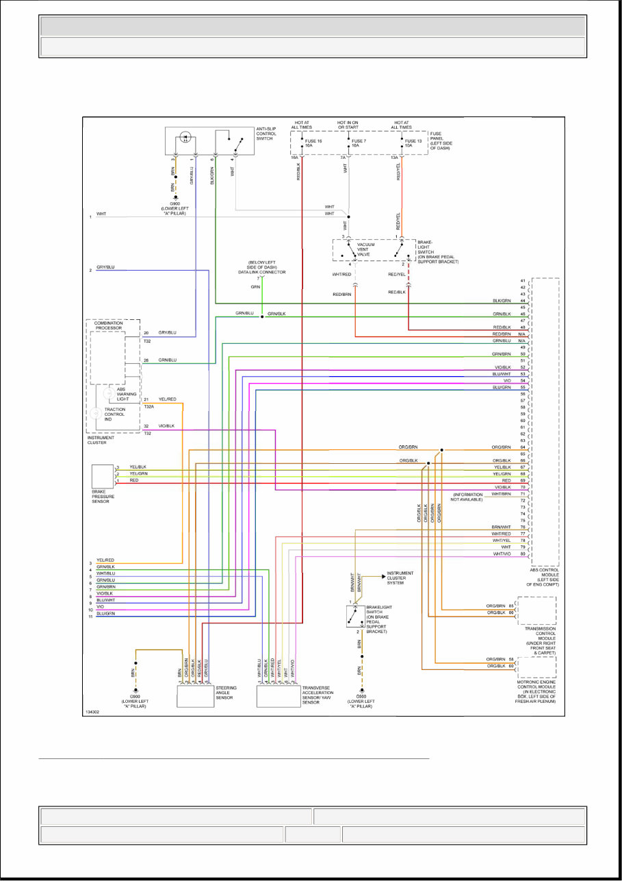 2000 Audi A6 Electrical Wiring Diagrams Workshop Manual preview img 7