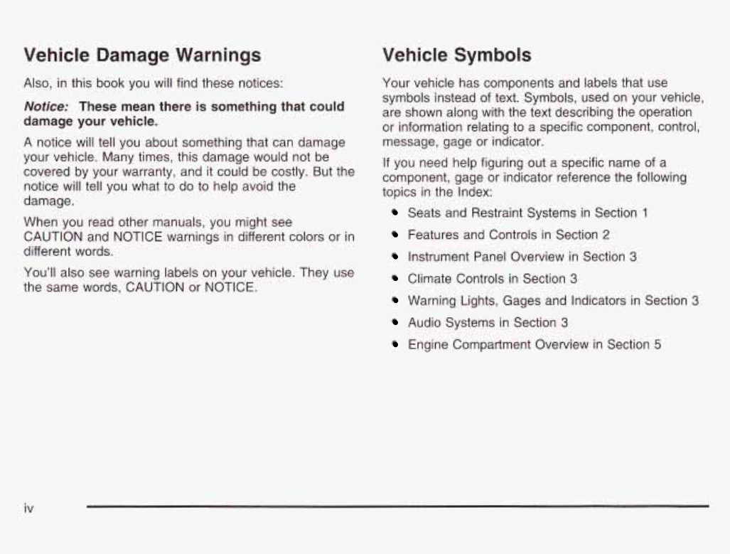 2003 CHEVY / CHEVROLET Tahoe Owners Manual preview img 5