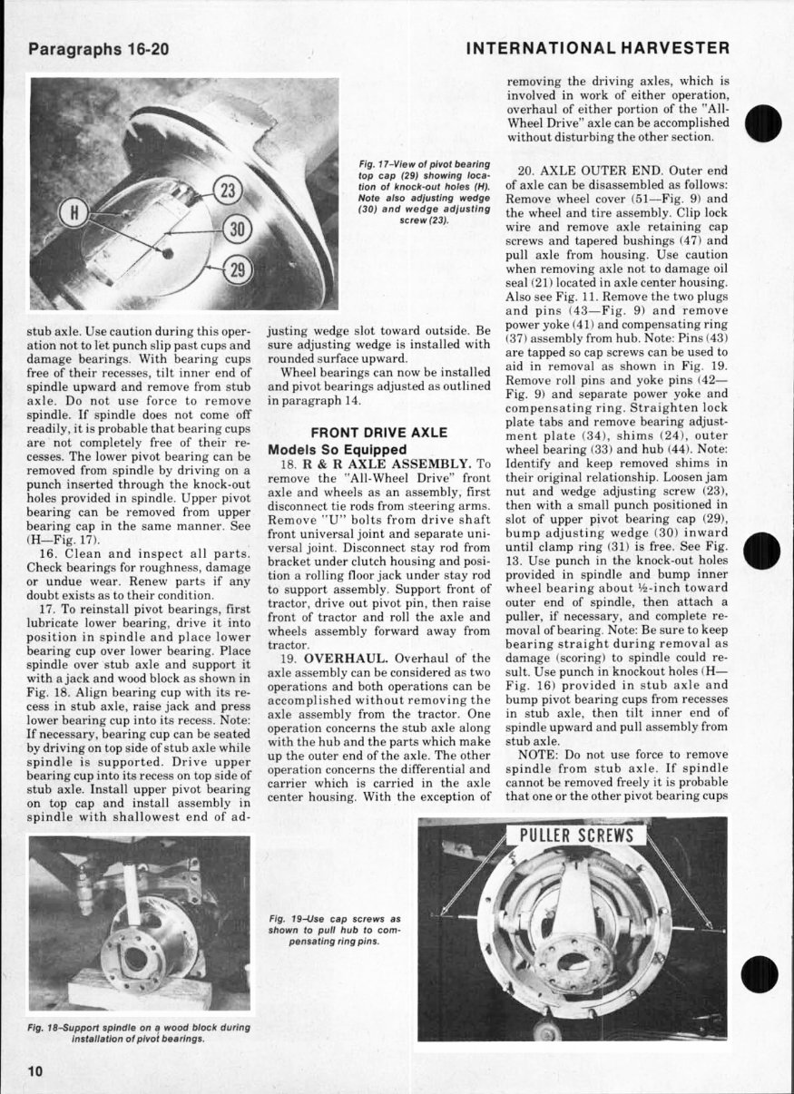 International Harvester 966 Tractor Repair Service Manual preview img 10