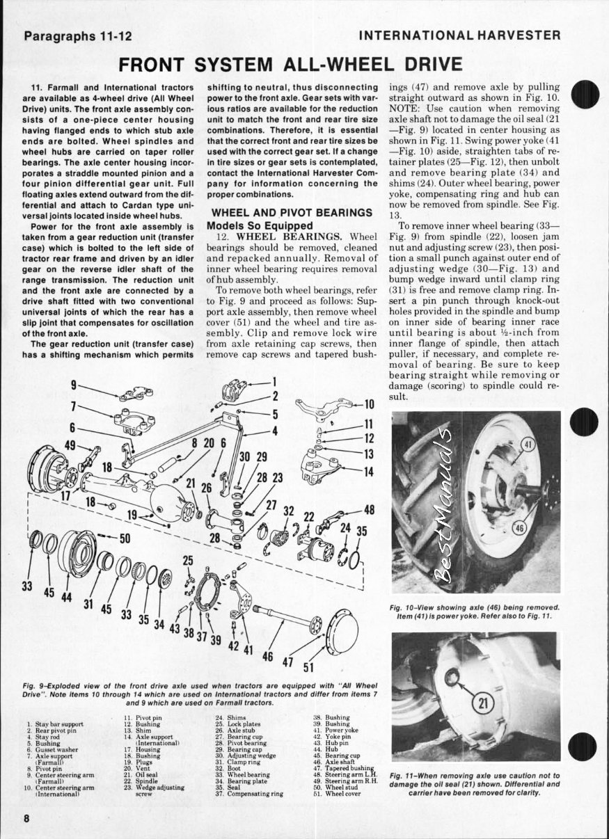 International Harvester 966 Tractor Repair Service Manual preview img 8