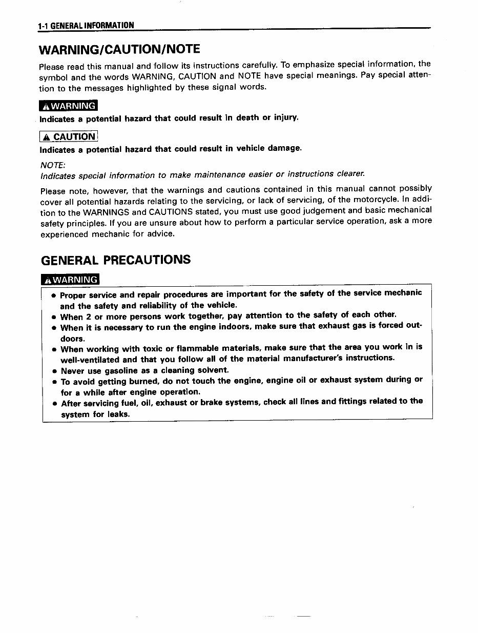 1997-2002 Suzuki XF 650 Service & Repair Manual XF650 Freewind preview img 6
