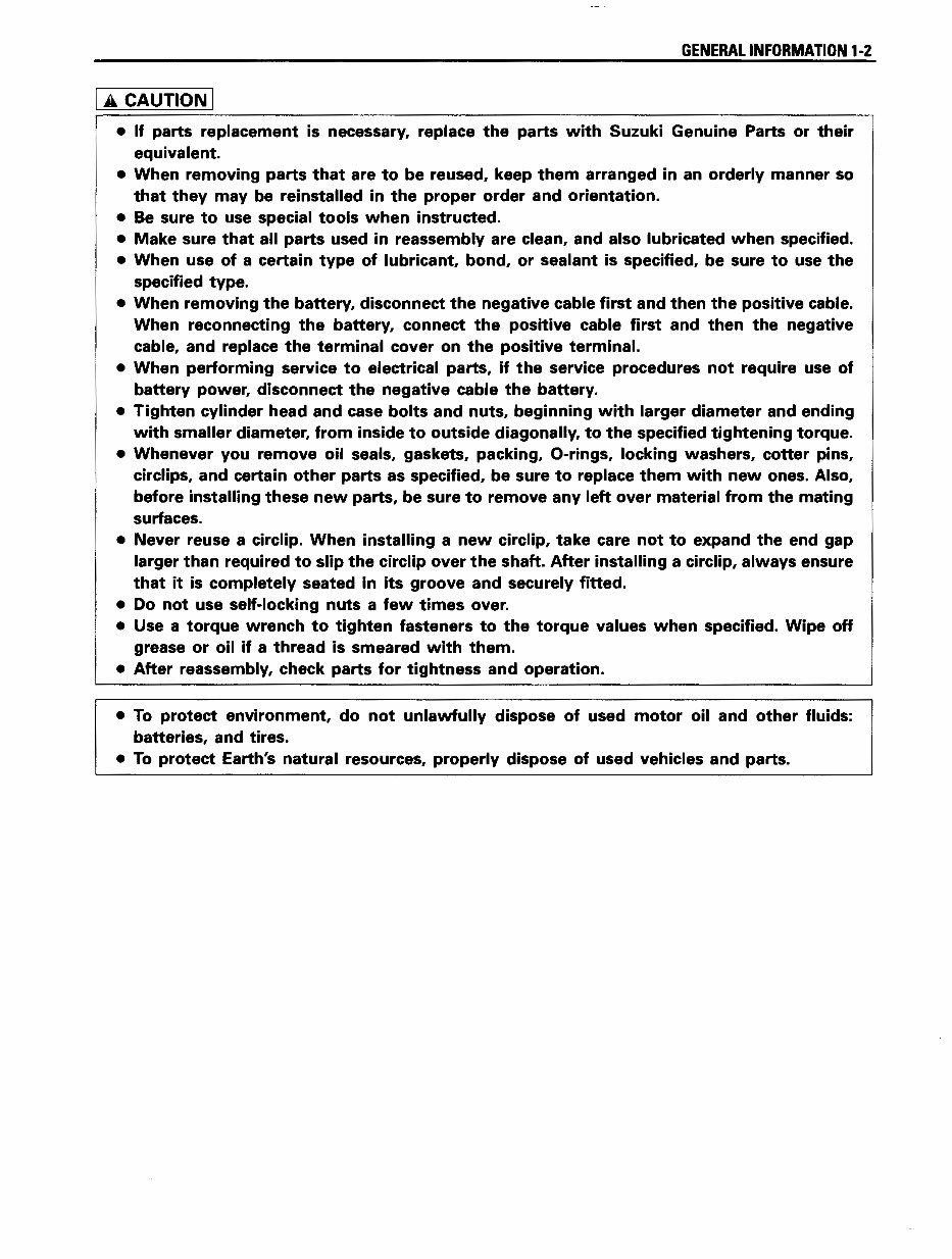 1997-2002 Suzuki XF 650 Service & Repair Manual XF650 Freewind preview img 7