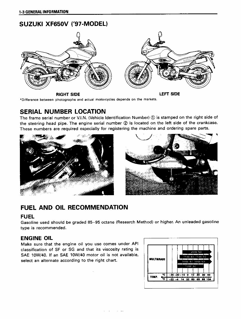 1997-2002 Suzuki XF 650 Service & Repair Manual XF650 Freewind preview img 8