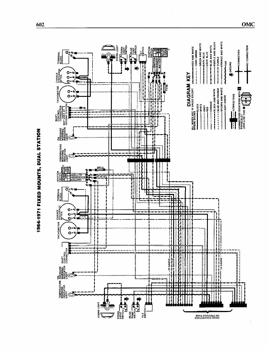 OMC Stern drive Wiring Diagrams - Full Colour preview img 3