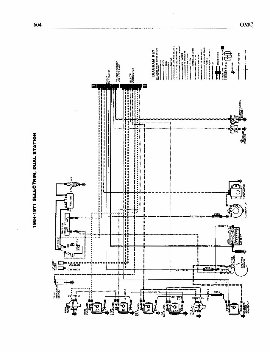 OMC Stern drive Wiring Diagrams - Full Colour preview img 5