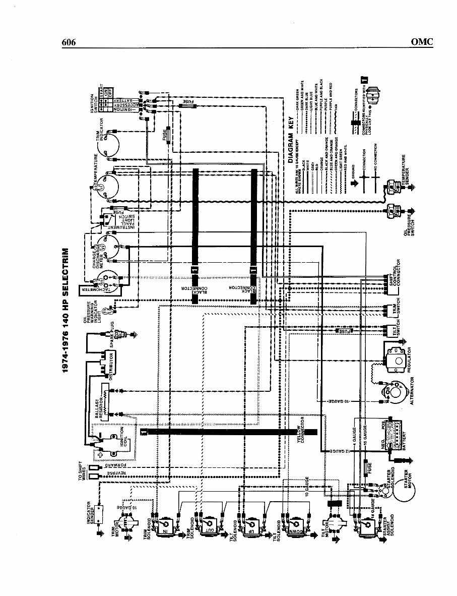 OMC Stern drive Wiring Diagrams - Full Colour preview img 7