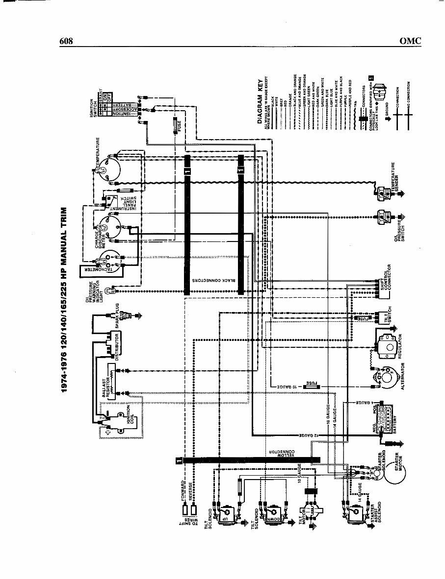OMC Stern drive Wiring Diagrams - Full Colour preview img 9