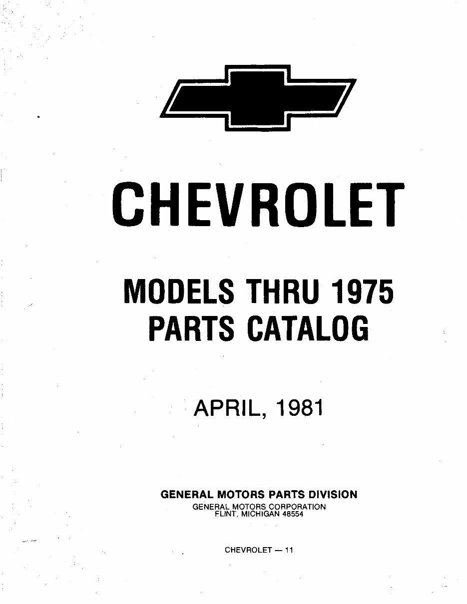 1964-1975 Chevrolet Chevelle Parts Catalog preview img 1