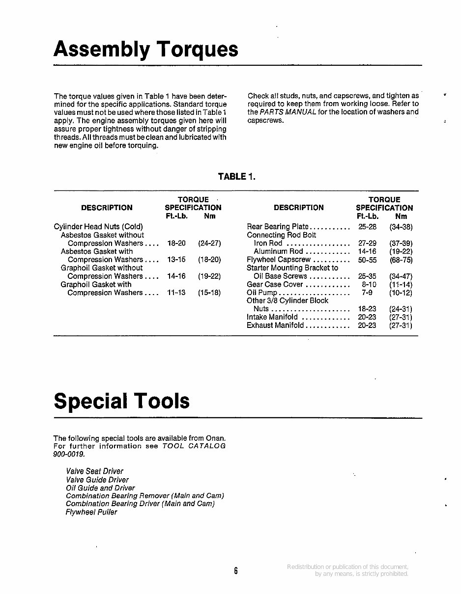Onan NHC, NHCV, NH Series Service Manual Cummins Onan Generator Repair Book 940-0751 preview img 8