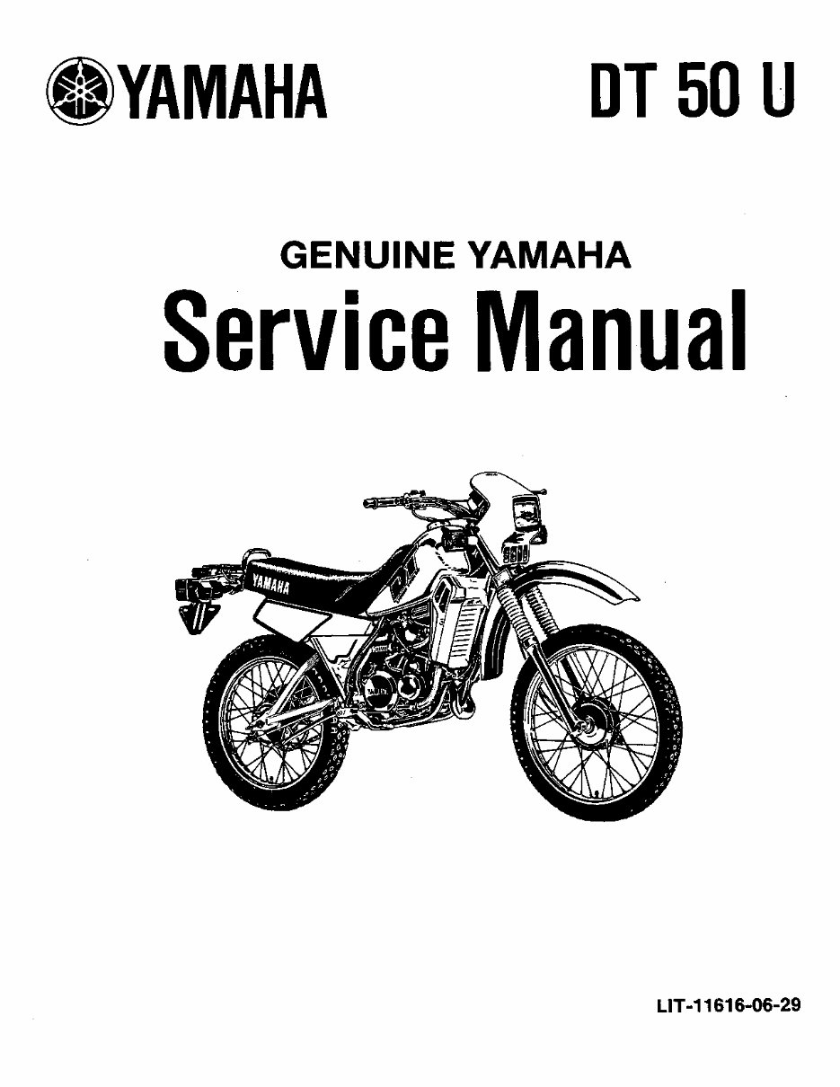 Yamaha DT50 Enduro 50 DT 50 88-90 Service Repair Workshop Manual preview img 1