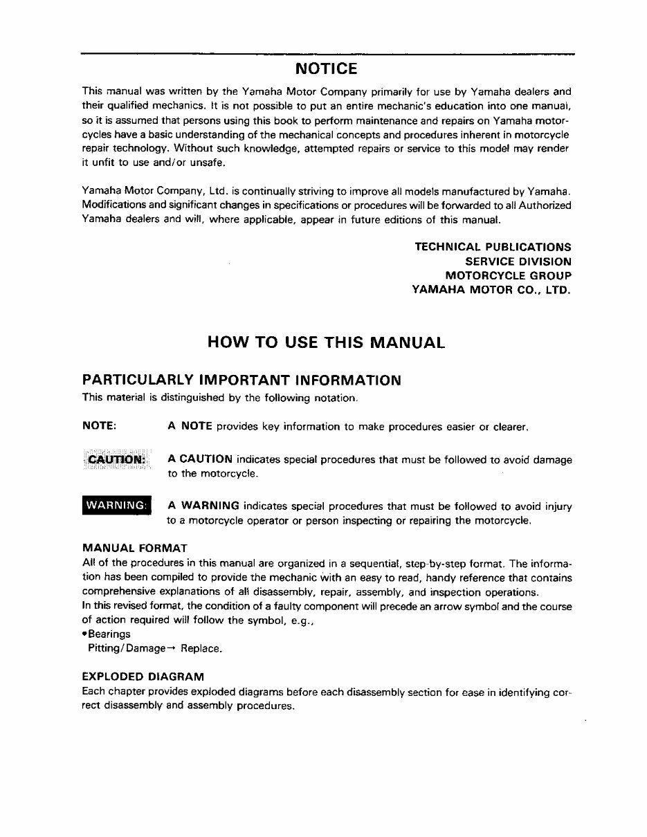 Yamaha DT50 Enduro 50 DT 50 88-90 Service Repair Workshop Manual preview img 4