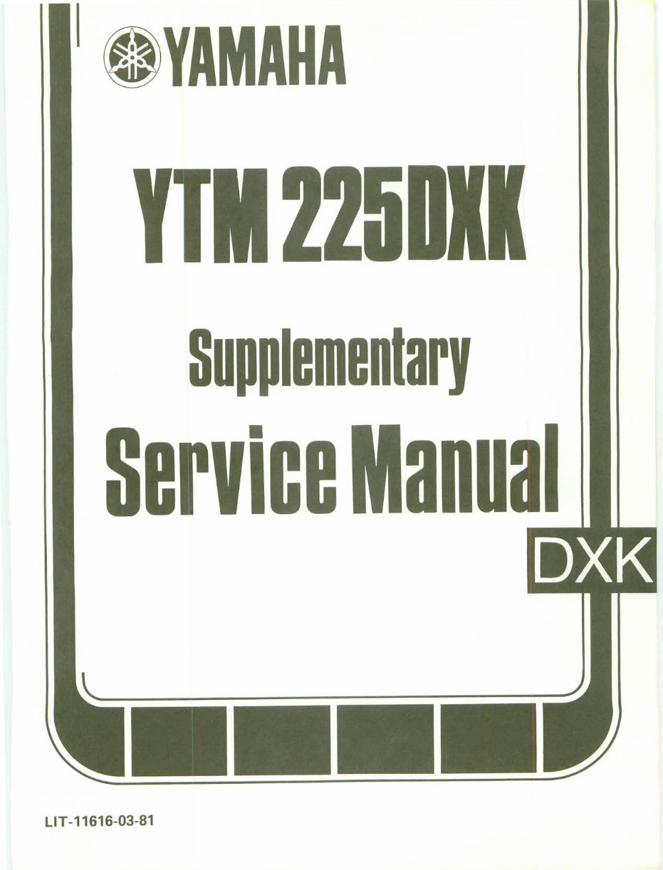 1983-1986 Yamaha Tri-Moto YTM 200 Service & Repair Manual preview img 6