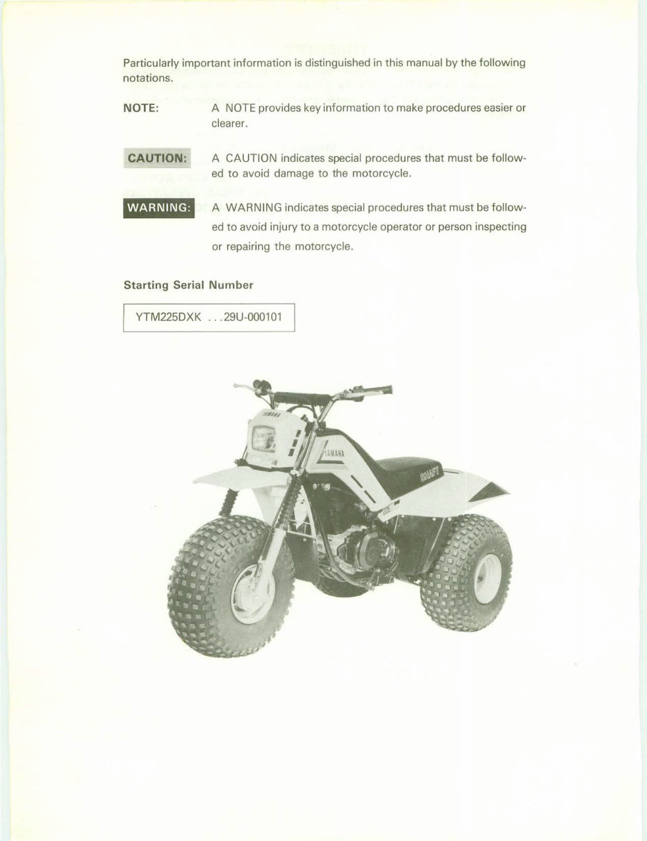 1983-1986 Yamaha Tri-Moto YTM 200 Service & Repair Manual preview img 8