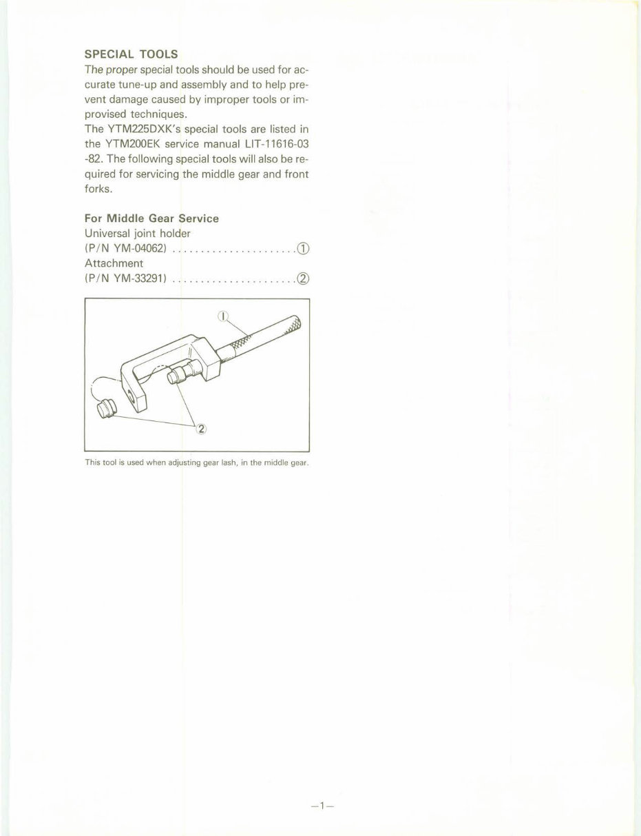 1983-1986 Yamaha Tri-Moto YTM 200 Service & Repair Manual preview img 9