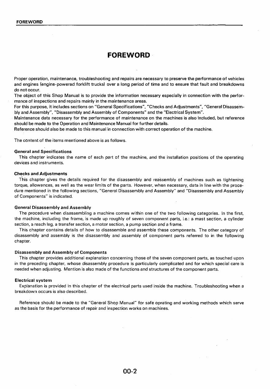 Komatsu FD(G)50.60.70(E.H)-5 Forklift Truck Service Repair Workshop Manual preview img 3