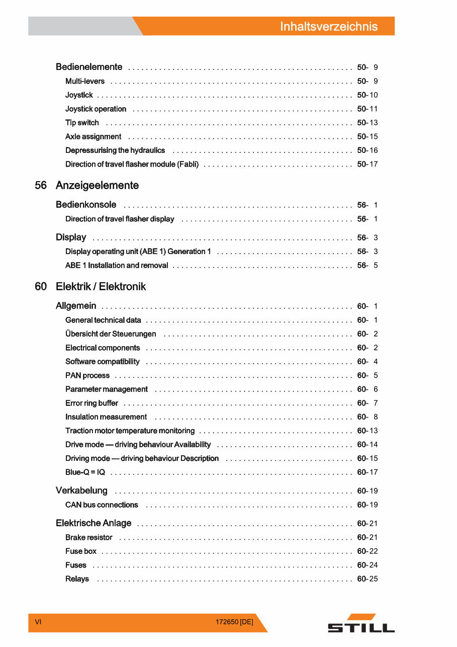 Still R70-40, R70-45, R70-50 Diesel Forklift Truck Service Repair Workshop Manual preview img 8
