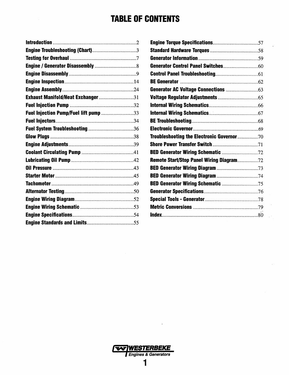 WESTERBEKE 82B FOUR Marine Diesel Engine Workshop Manual preview img 7