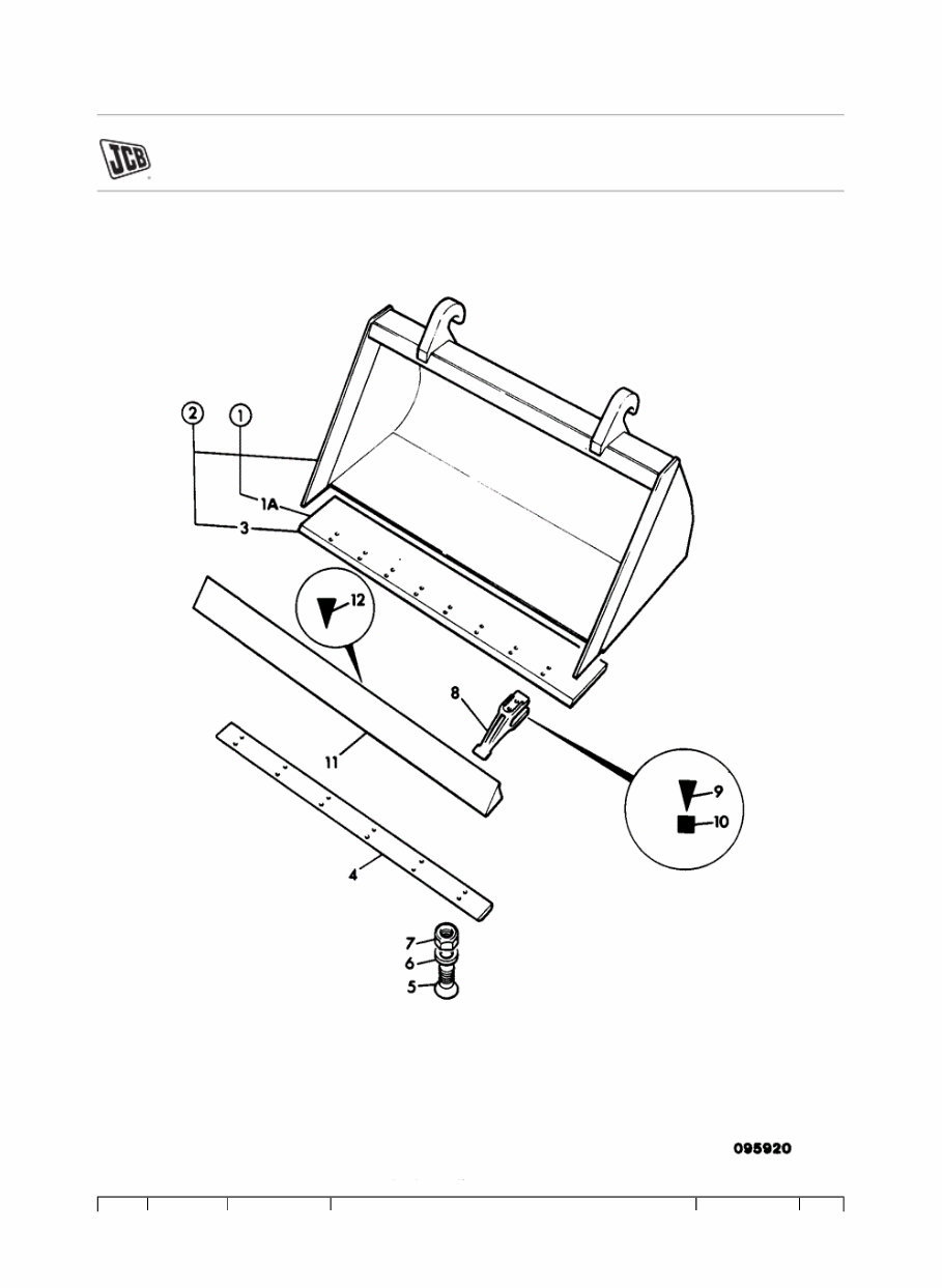 JCB 930-2 LE Forklift Parts Catalogue Manual (SN: 00660300-00664999, 00822000-00823755) preview img 1
