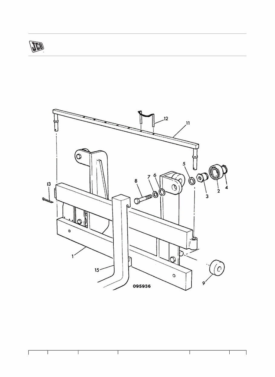 JCB 930-2 LE Forklift Parts Catalogue Manual (SN: 00660300-00664999, 00822000-00823755) preview img 9