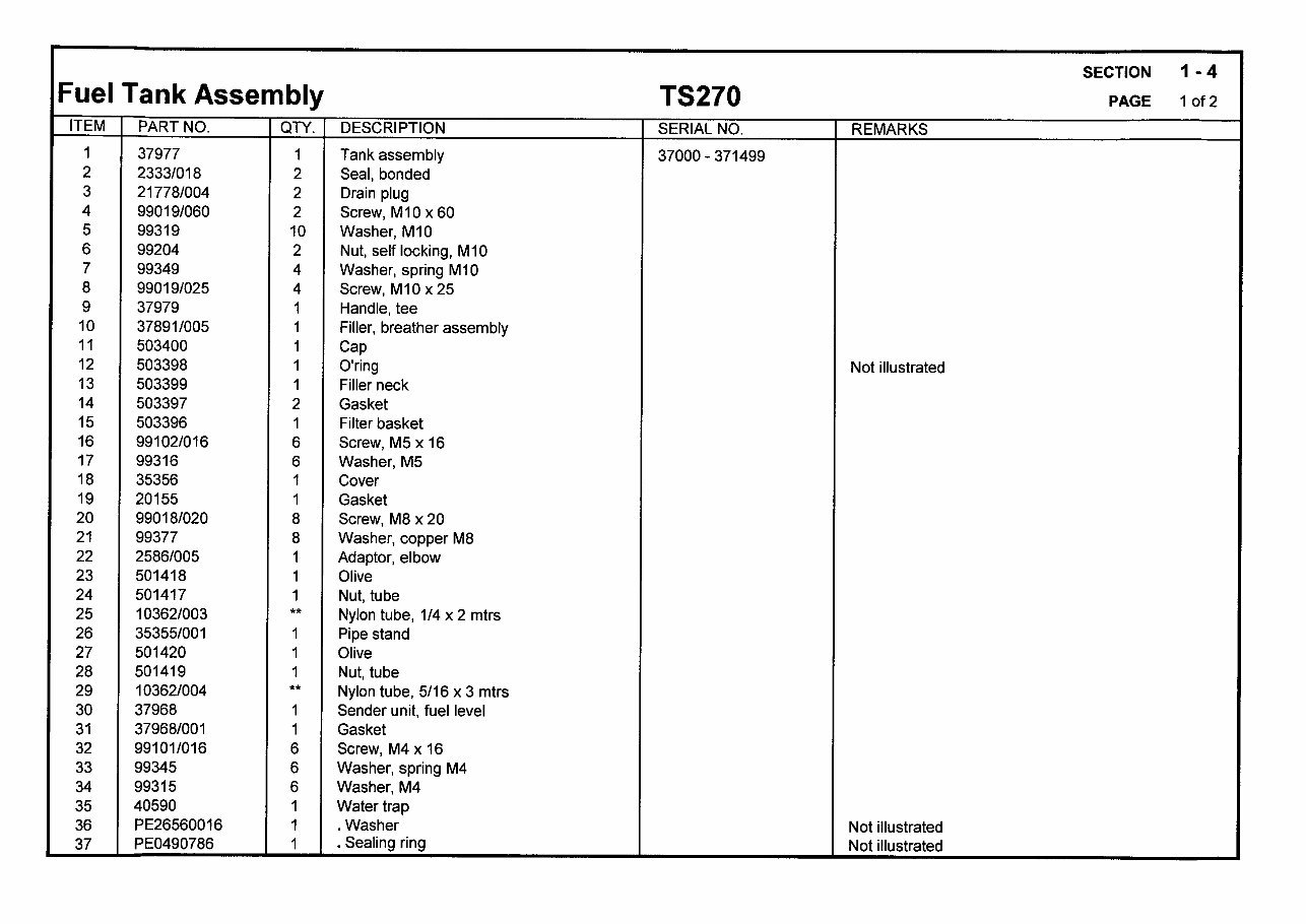 Matbro TS 270 Parts Catalog Manual preview img 10