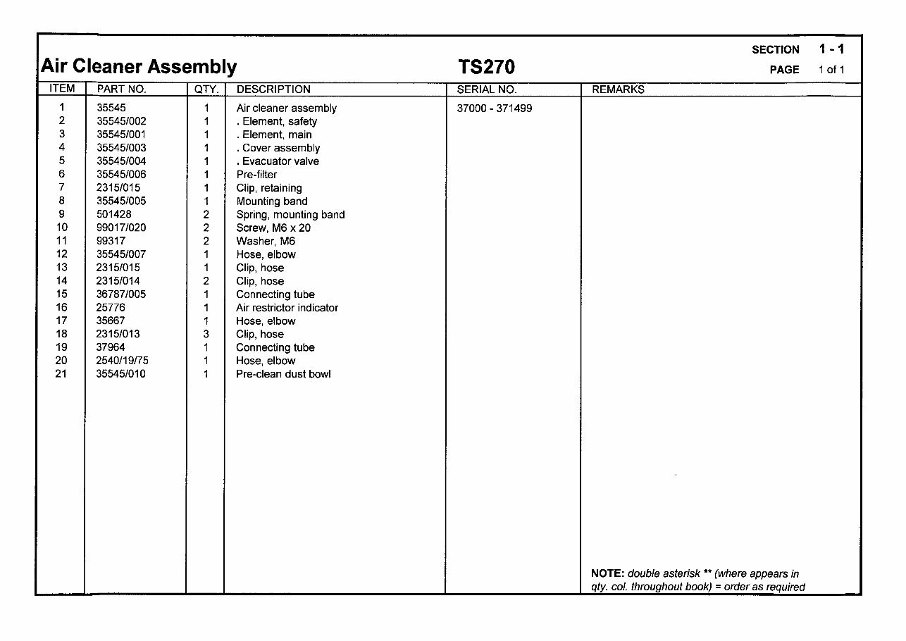Matbro TS 270 Parts Catalog Manual preview img 4