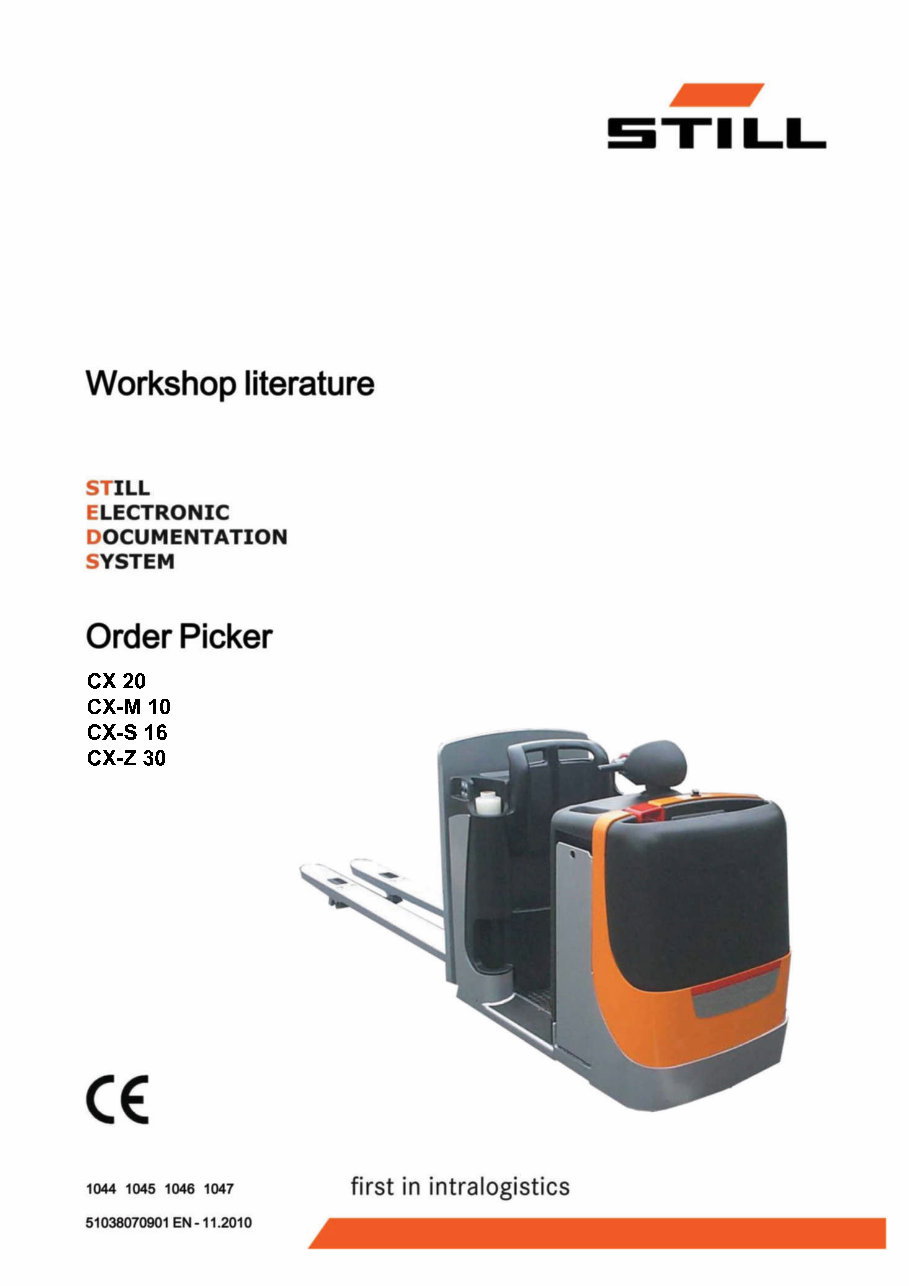 Still CX 20, CX-M 10, CX-S 16, CX-Z 30 Order Picker Service Repair Workshop Manual preview img 1