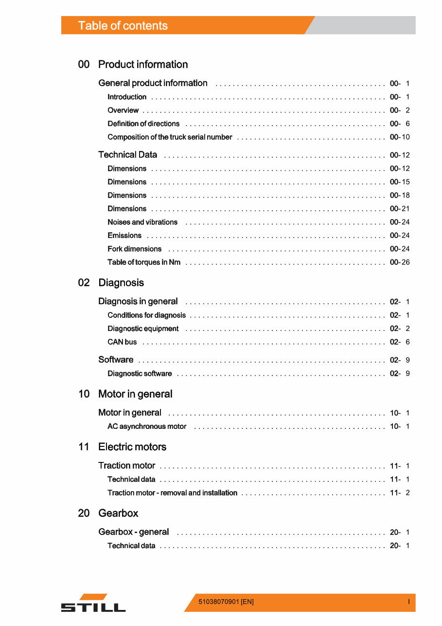 Still CX 20, CX-M 10, CX-S 16, CX-Z 30 Order Picker Service Repair Workshop Manual preview img 3
