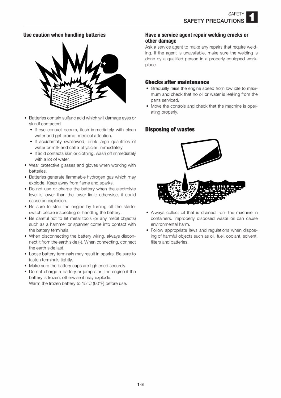 TAKEUCHI TL120 Crawler Loader Service Repair Manual preview img 10