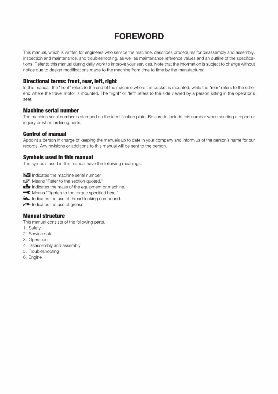 TAKEUCHI TL120 Crawler Loader Service Repair Manual preview img 2