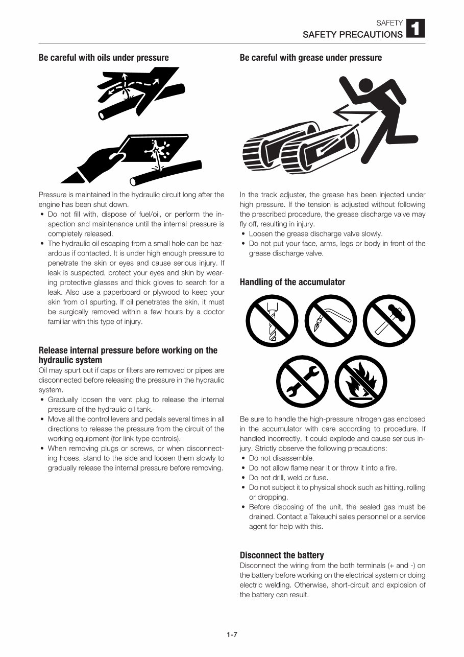 TAKEUCHI TL120 Crawler Loader Service Repair Manual preview img 9