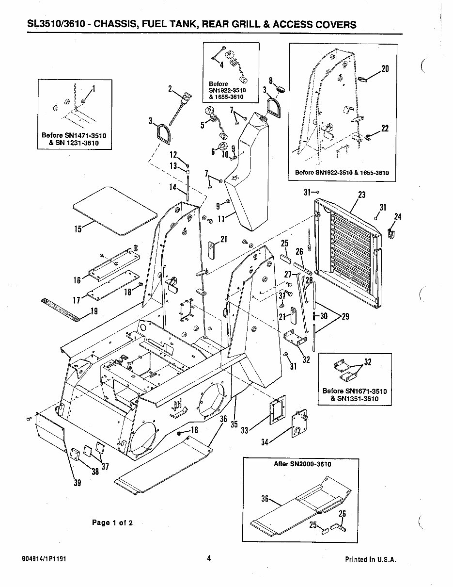 GEHL SL3510/SL3610 SL 3510 / SL 3610 Skid Loader Illustrated Master Parts List Manual Form No. 904914 R preview img 6
