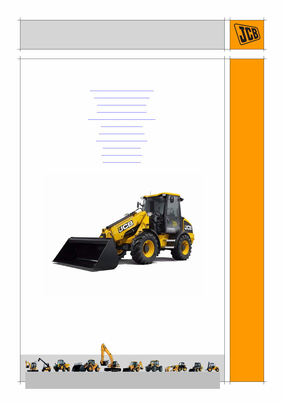 JCB TM180 TM220 Telescopic Wheeled Loader Service Repair Manual INSTANT preview img 1