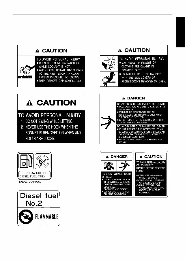 Kubota Diesel Engine Generator Operators Manual preview img 9