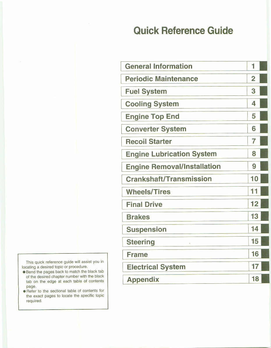 2004-2006 Kawasaki Prairie 700 4×4 KVF700 Service Repair Manual UTV ATV Side by Side preview img 3
