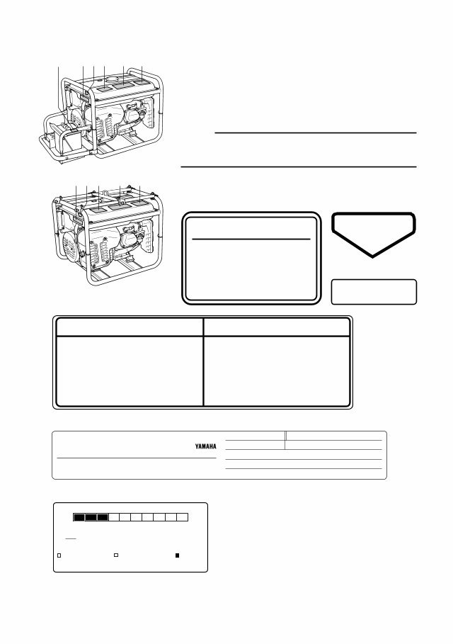 YAMAHA GeneratorS YG6600DE Owners Manual preview img 9