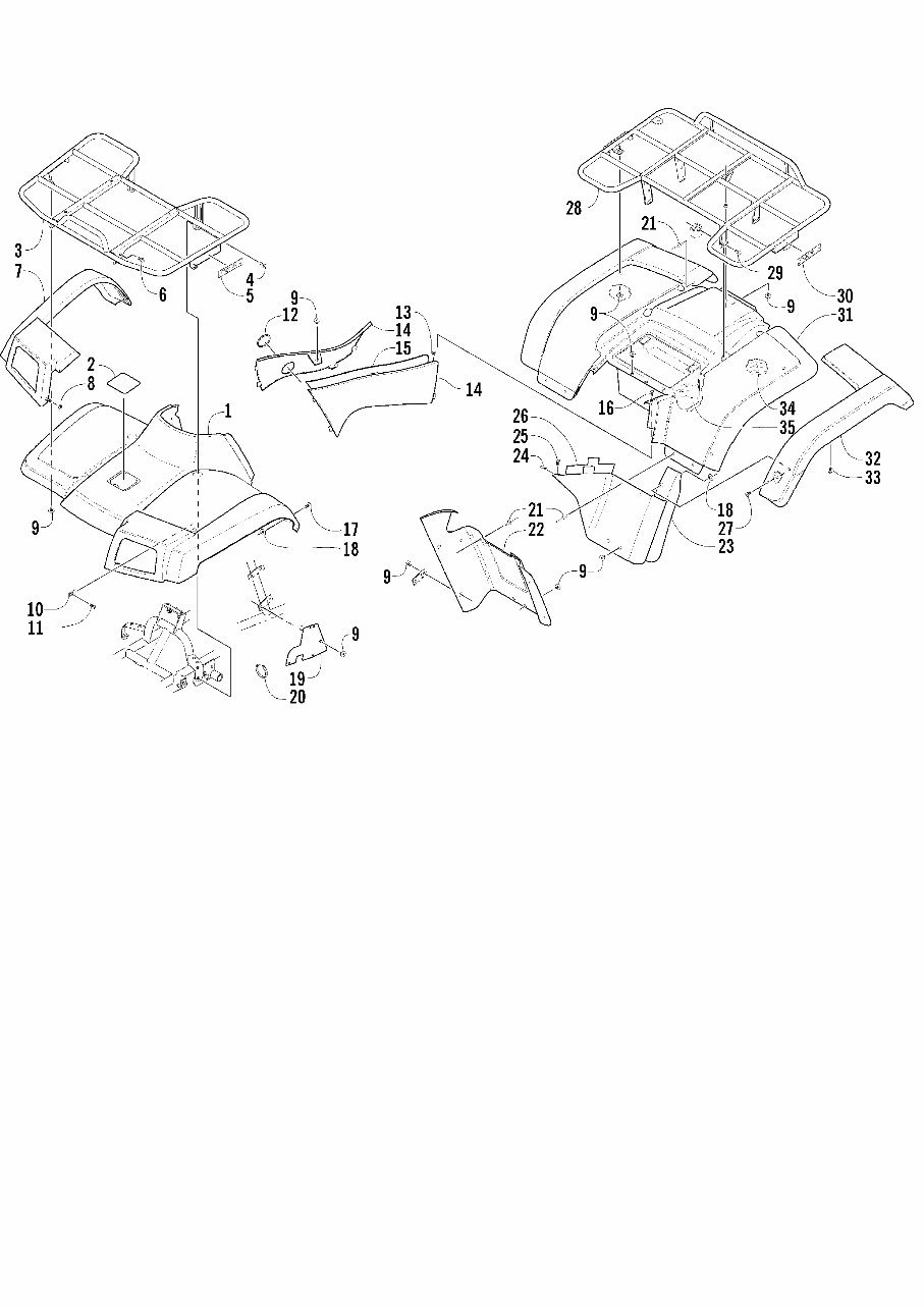 2004 Arctic Cat ATV 400 Manual Transmission 4X4 FIS Cat Green Parts Catalog preview img 5