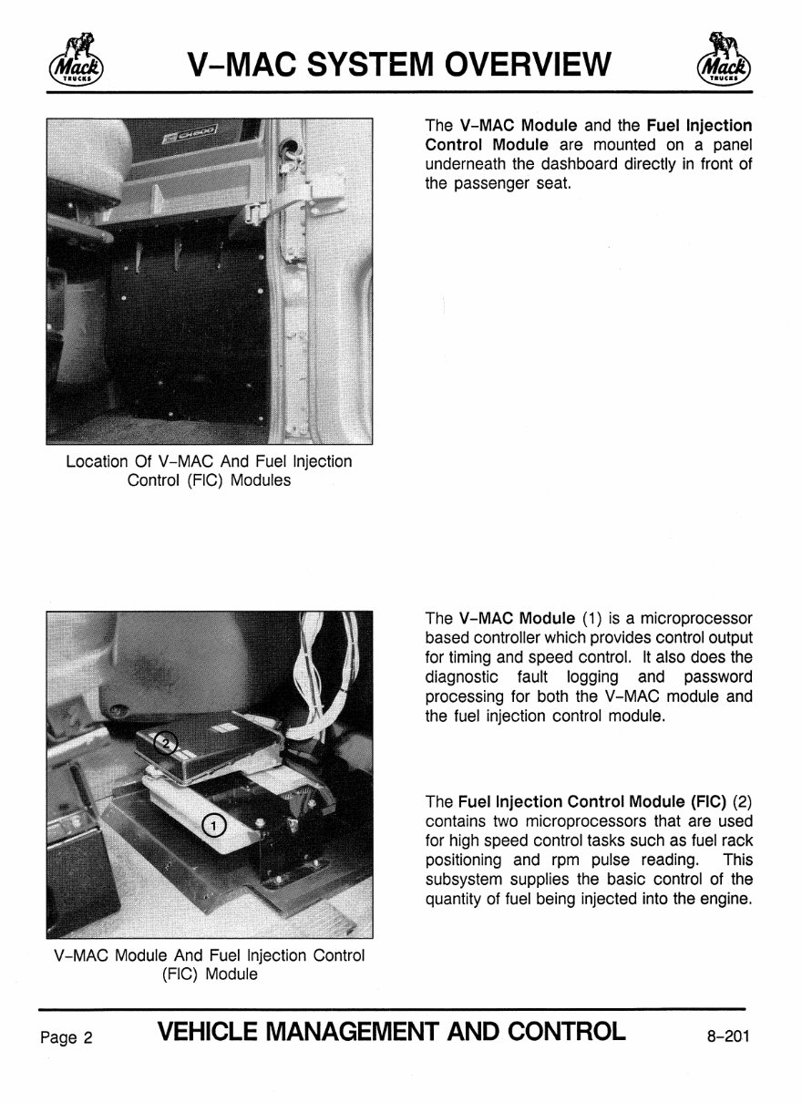 Mack Vmac I V-mac 1 Service Manual preview img 9