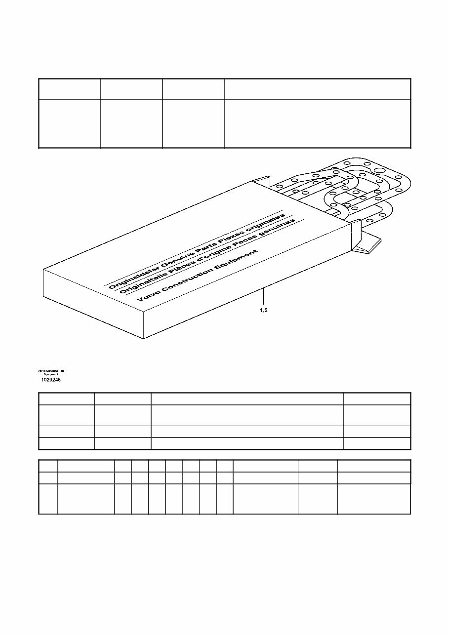 Volvo L35B Compact Wheel Loader Service Parts Catalogue Manual INSTANT SN: 1863000-1869999, 1873000-1879999, 1883000-1 preview img 1