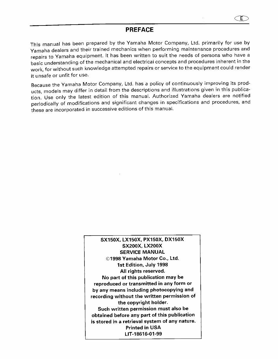 Yamaha SX150TXRY Outboard Service & Repair Manual preview img 2