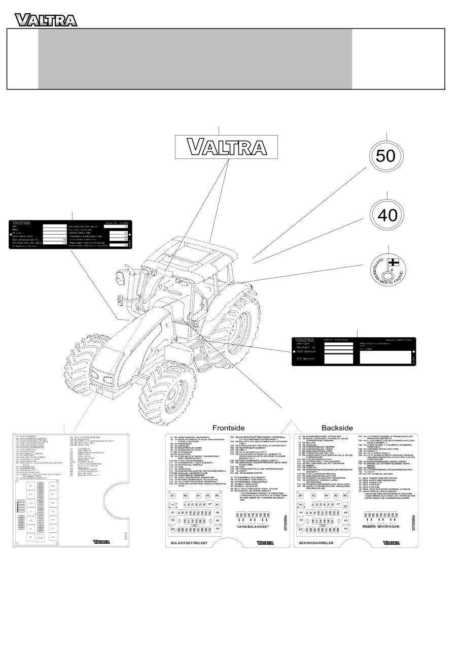 VALTRA Tractor Part Parts IPL Exploded View Manual T121c T121h T131c T131h T151eh T151eLS T161c T161h T161LS T171c T171h T171LS T191h T191LS preview img 1