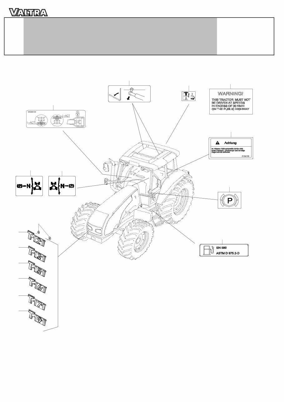 VALTRA Tractor Part Parts IPL Exploded View Manual T121c T121h T131c T131h T151eh T151eLS T161c T161h T161LS T171c T171h T171LS T191h T191LS preview img 2