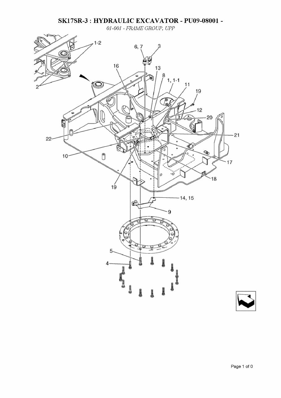 KOBELCO SK17SR-3 Excavator Parts Catalog Manual preview img 10