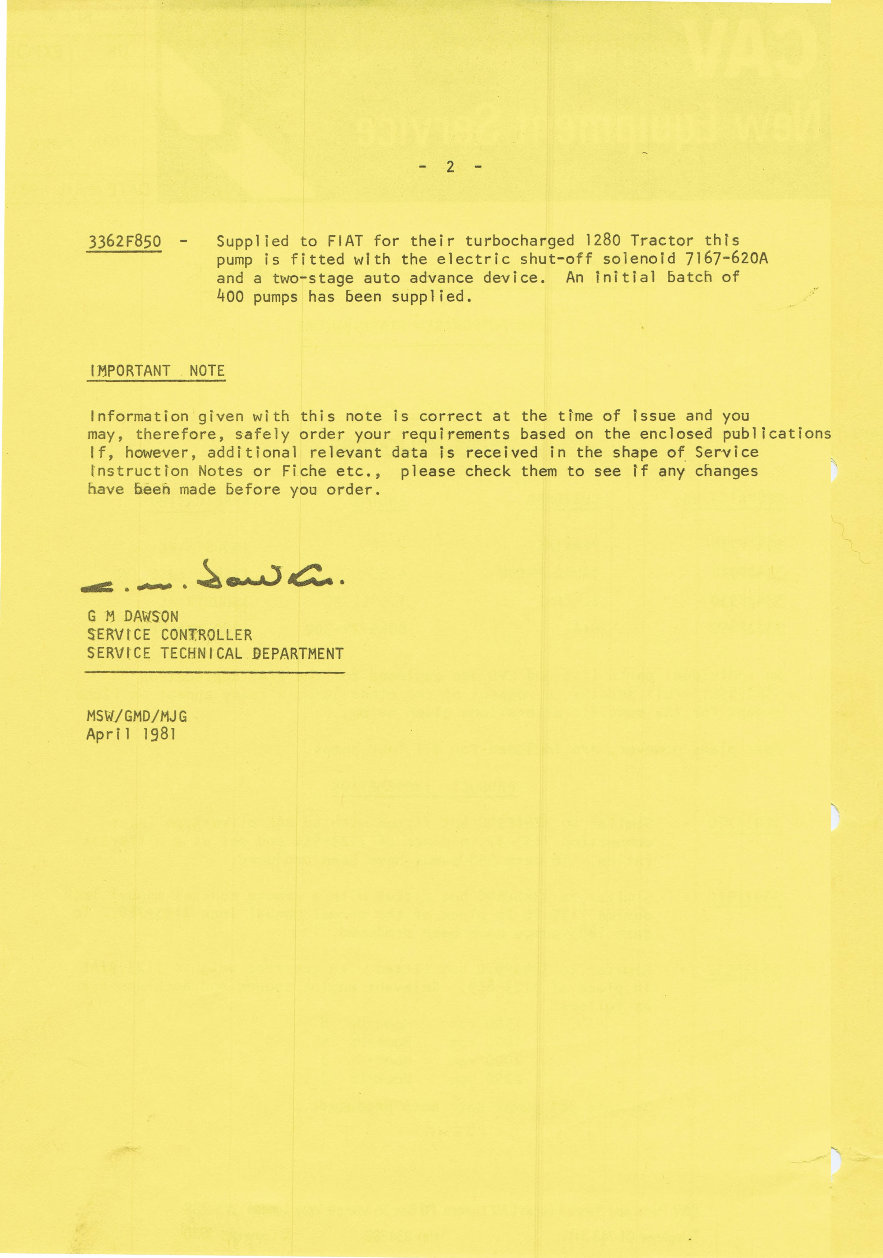 Cav DPA Fuel Pumps Parts manual ISO Test plans preview img 2