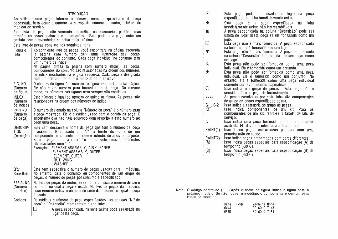 Komatsu PC160LC-7B Hydraulic Excavator Parts Book preview img 6